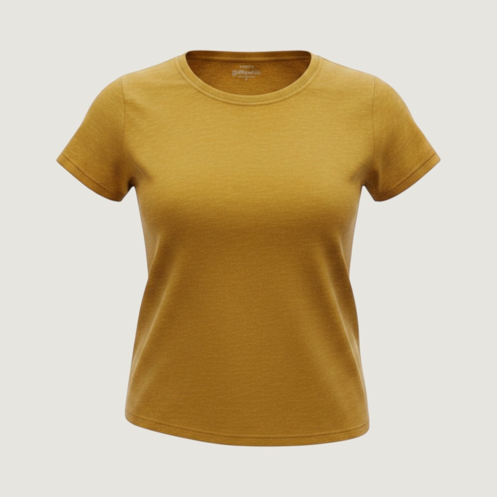 J Crew Girlfriend Tee Yellow Gold Large Top Casual Closet Staple Fall Layering